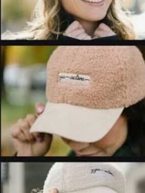 ZYIA Sherpa Baseball Cap *beige/tan*